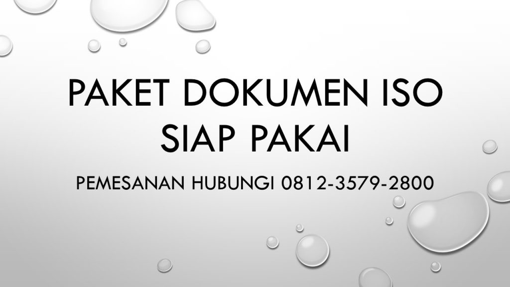 paket dokumen ISO, WA 0812-3579-2800